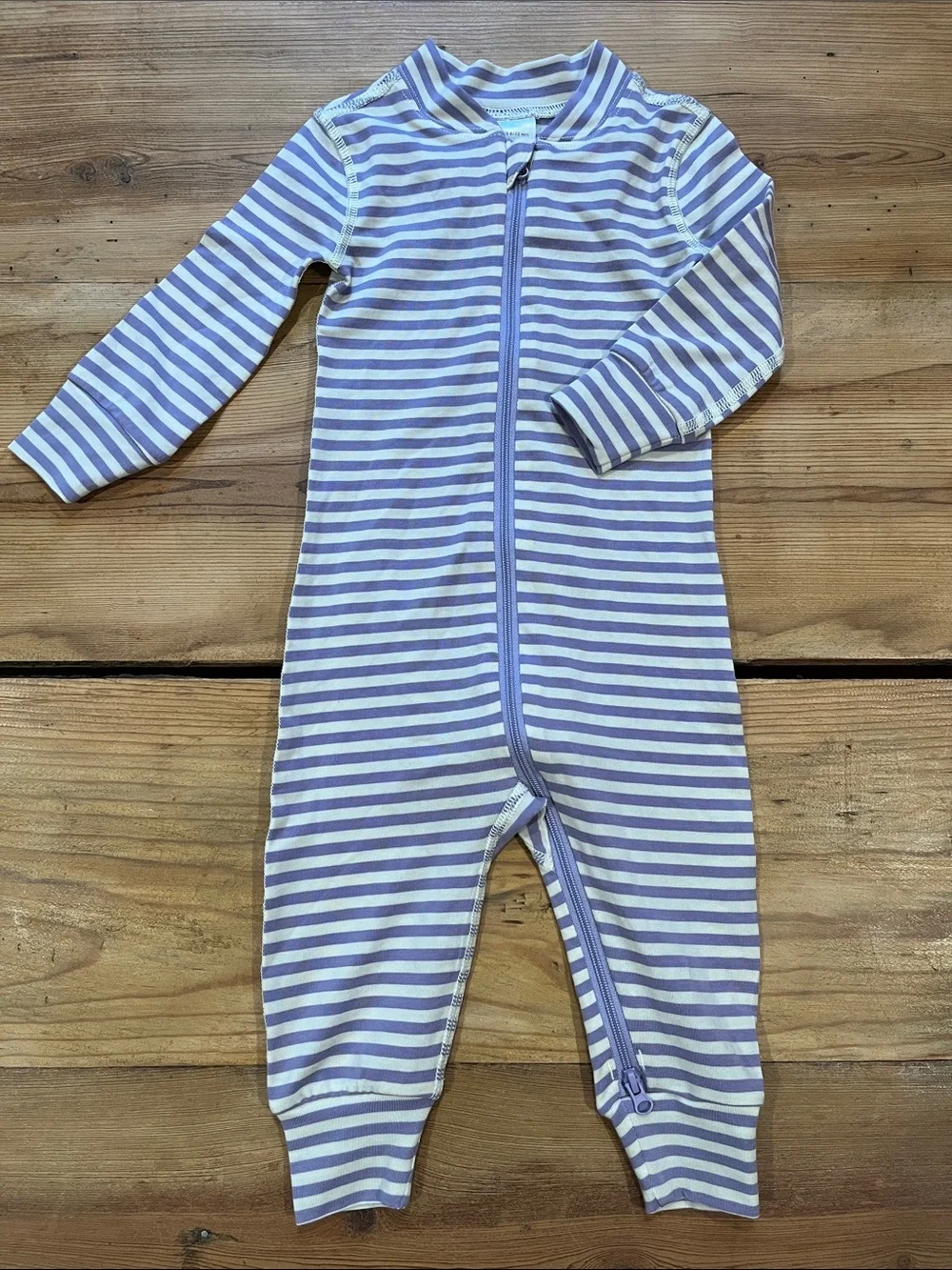 HANNA ANDERSSON 70 Purple Stripe Romper Jumper